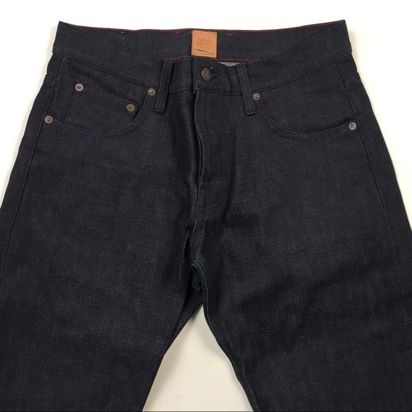 Taylor Stitch Slim Dark Raw Selvedge Denim Jeans - Picture 5 of 6